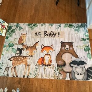 Oh Baby Woodland Animal Banner